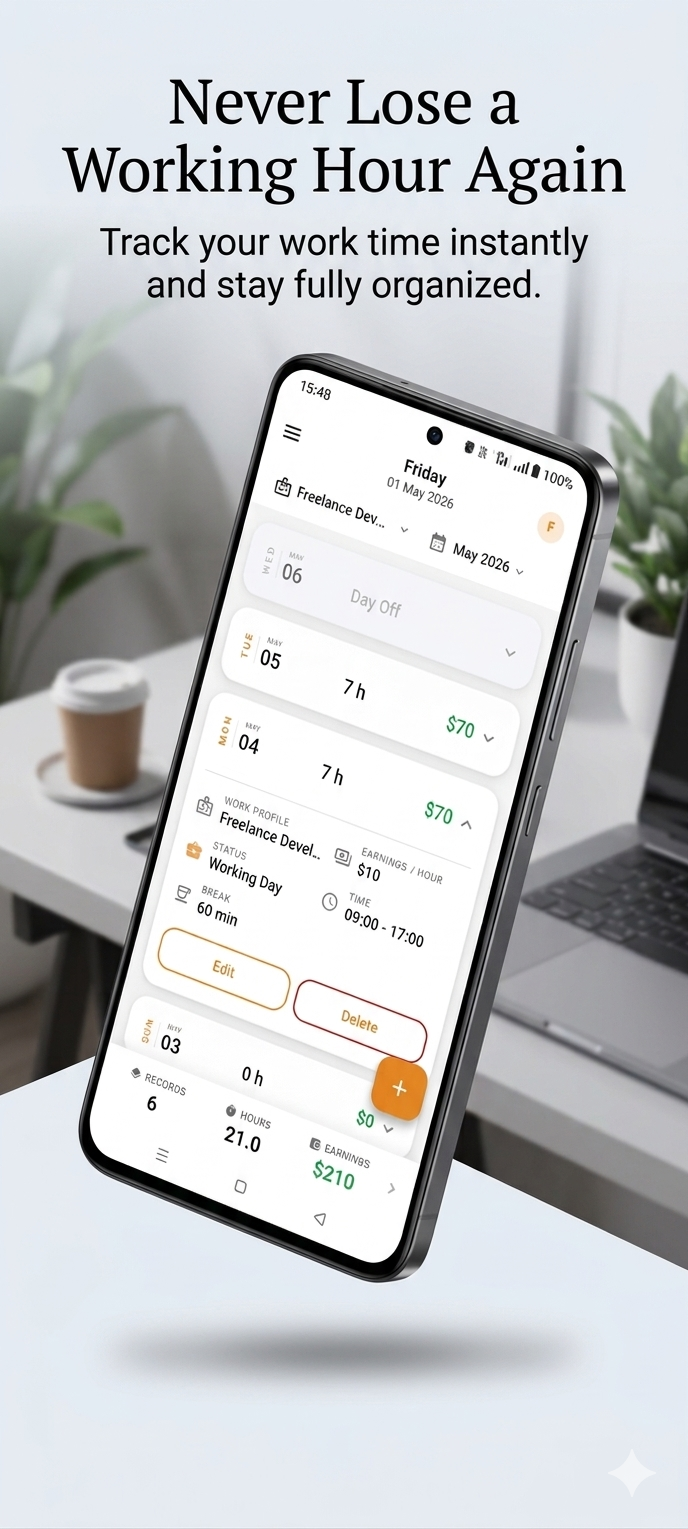 WorkTrack Pro App Screen